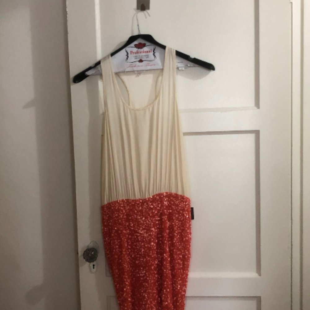 Parker Cluster Silk & Sequins Racerback Tank